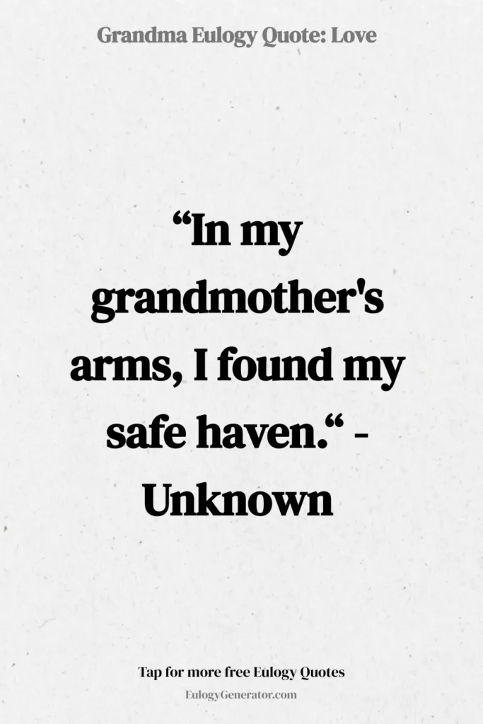 grandma eulogy quote examples