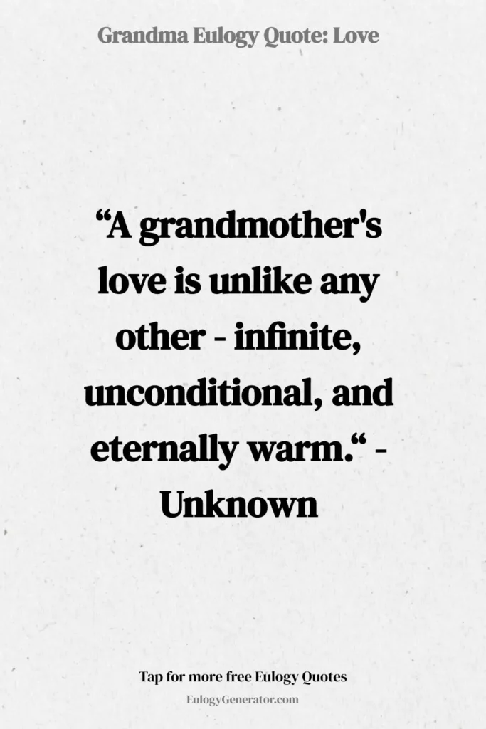 grandma eulogy quote examples