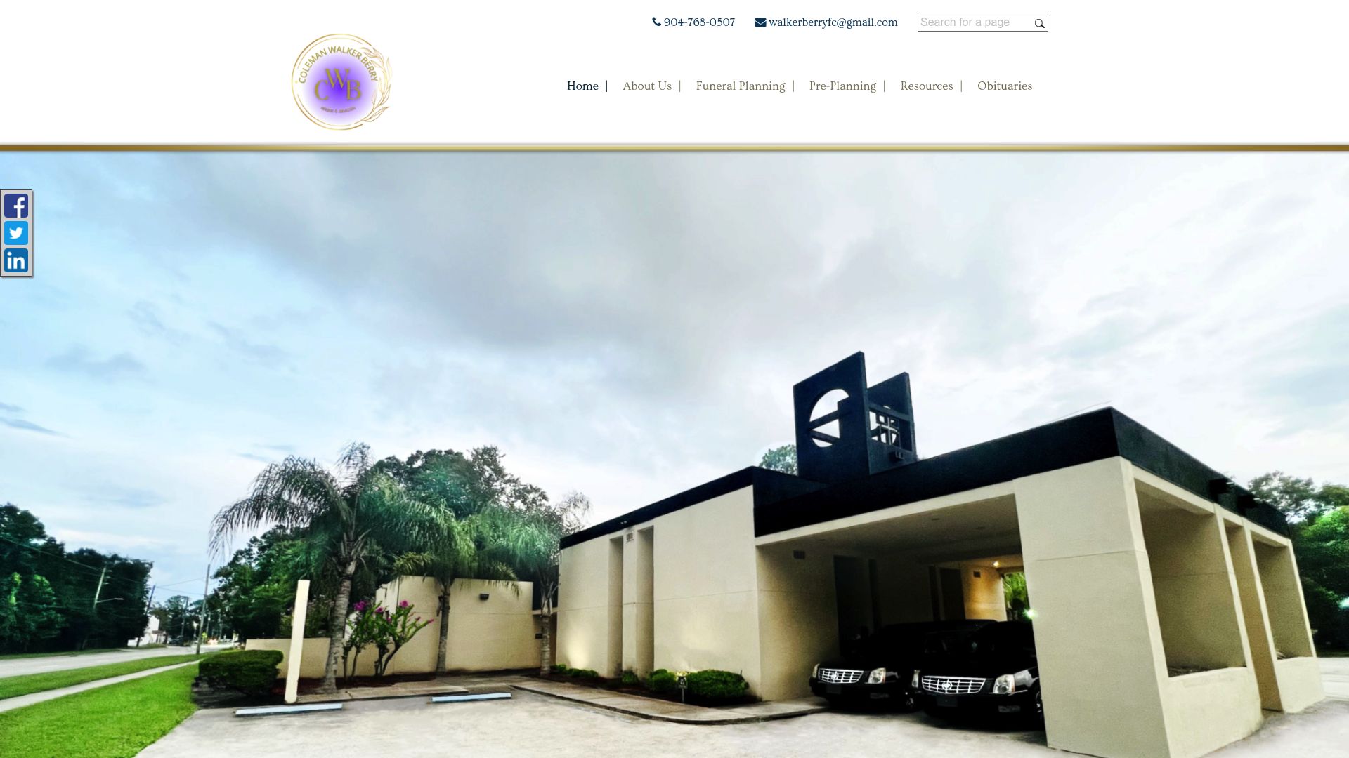 Coleman Walker Berry Funerals & Cremations website