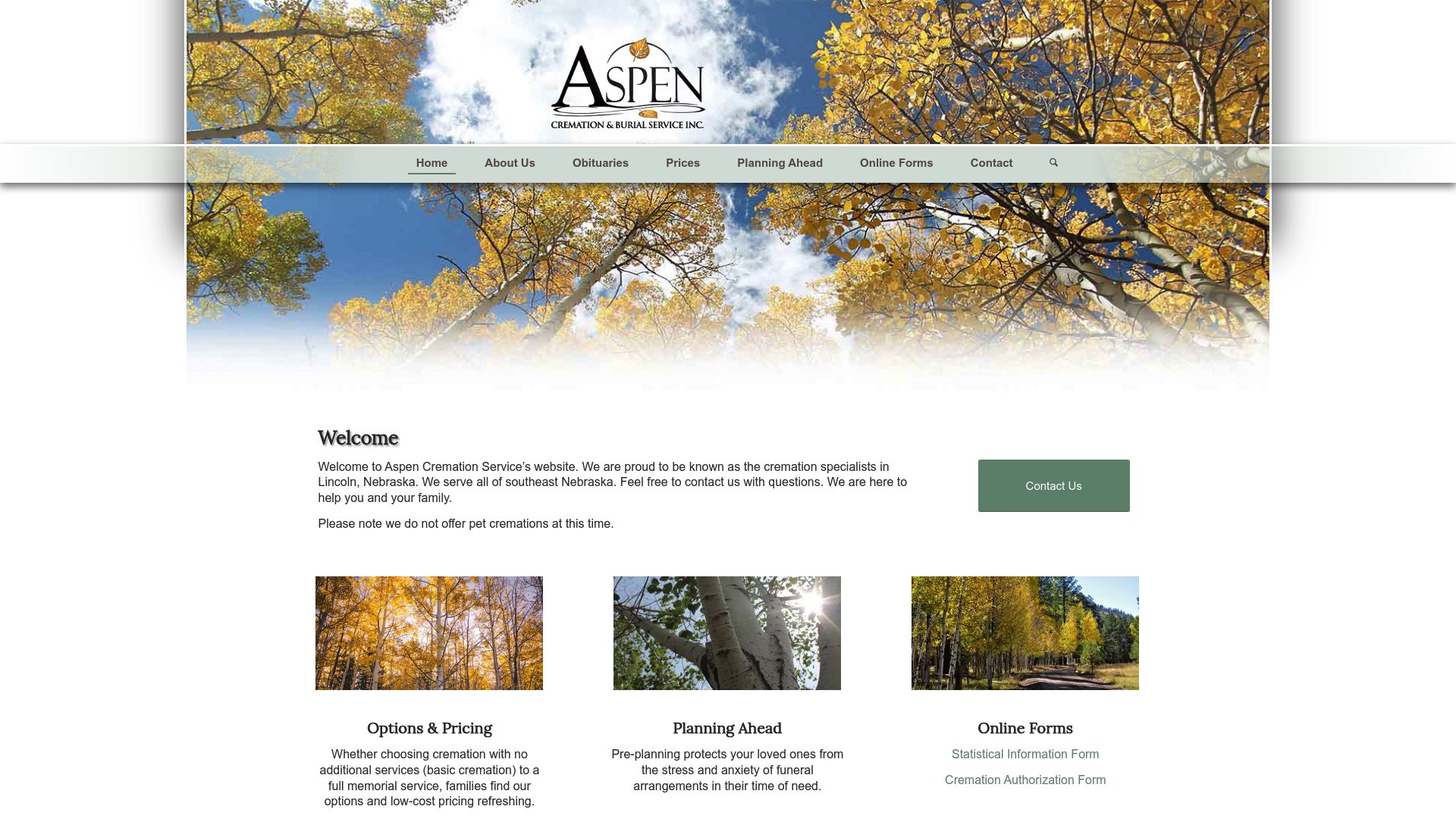 Aspen Cremation Service facility exterior