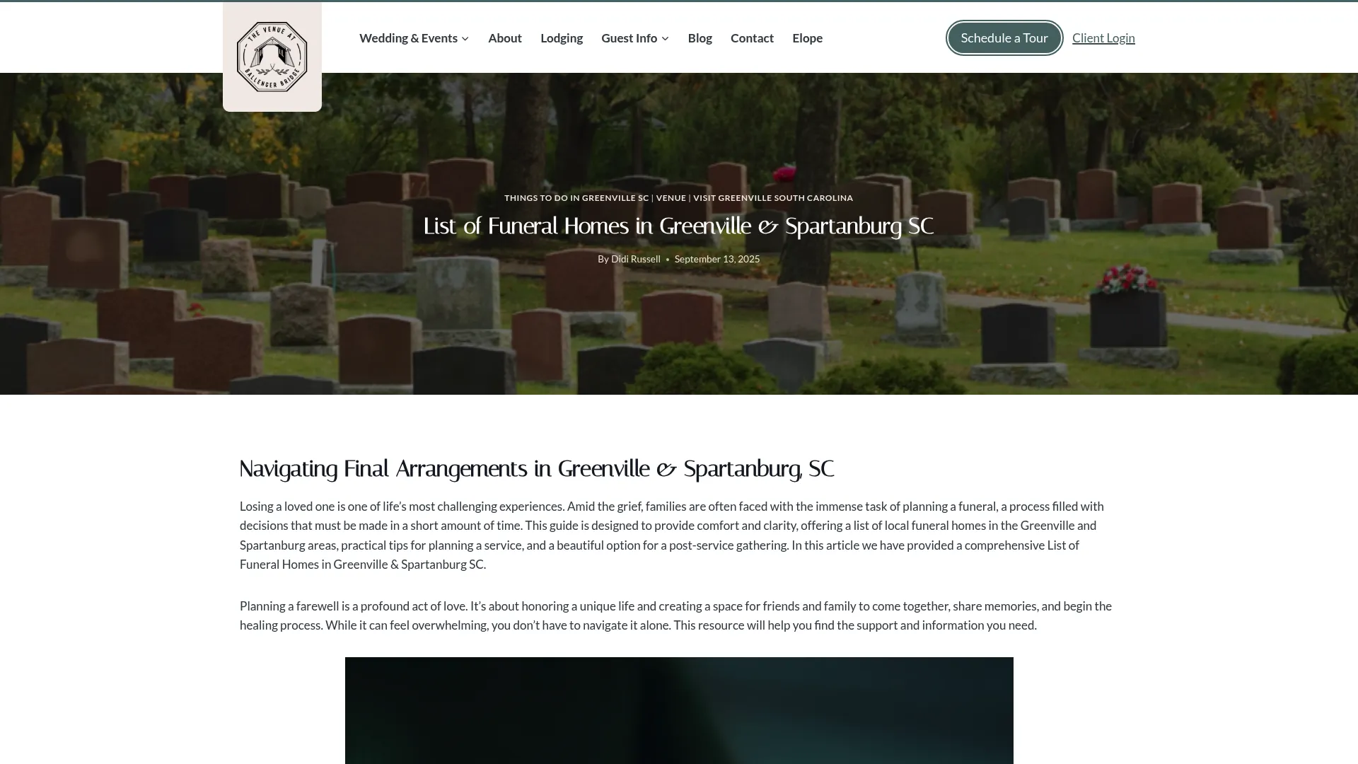 Westville Funerals location information