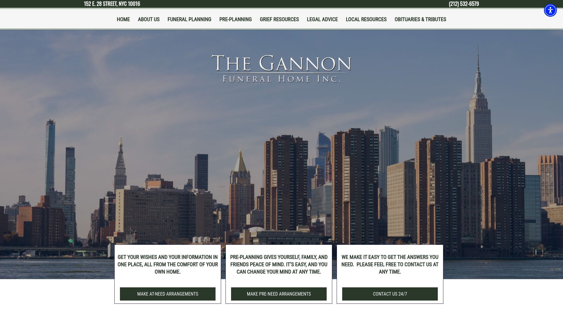 Gannon Funeral Home website