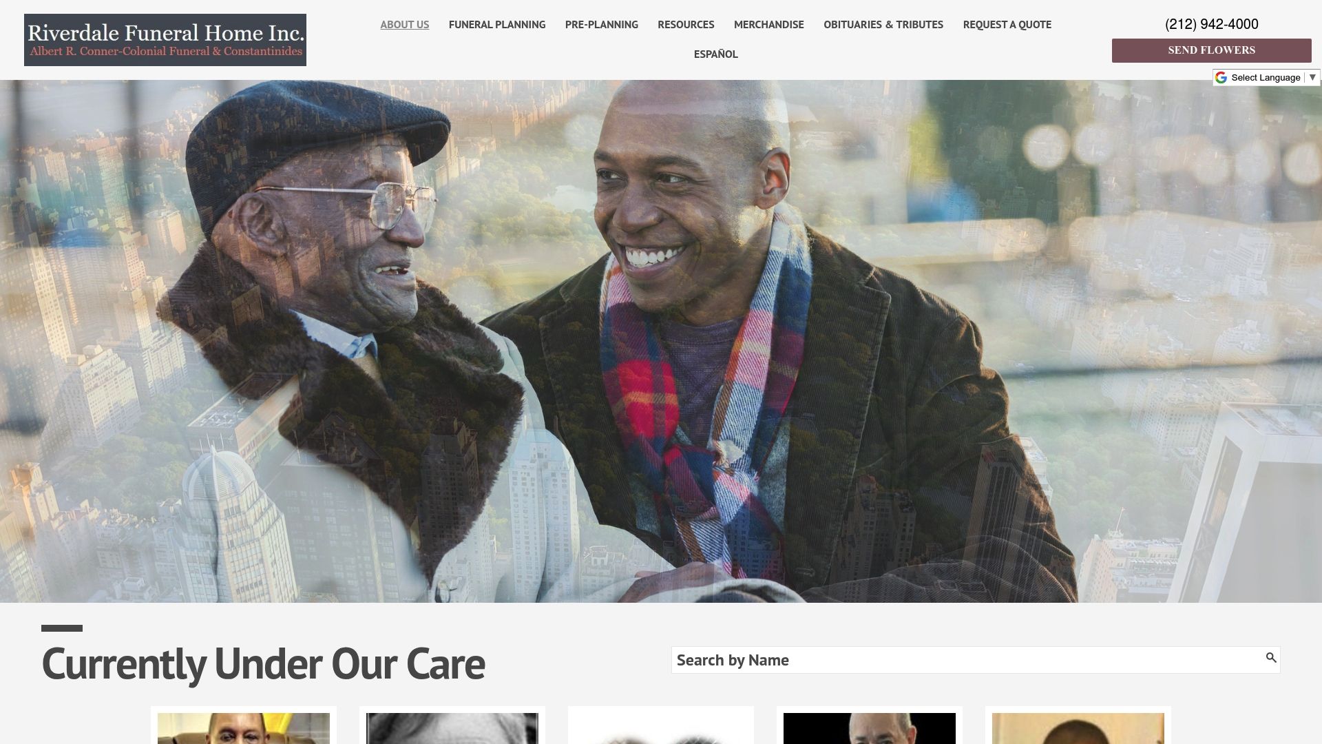 Riverdale Funeral Home website