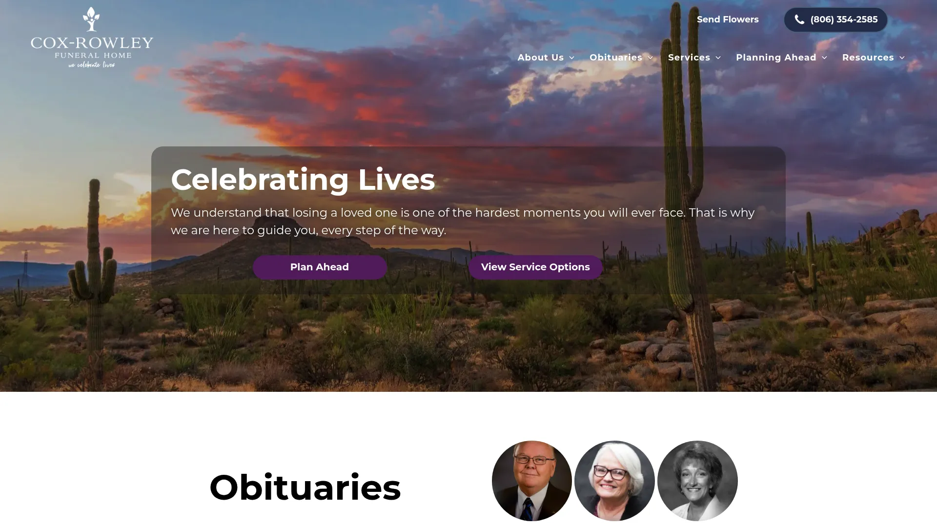 Cox-Rowley Funeral Home Amarillo building exterior