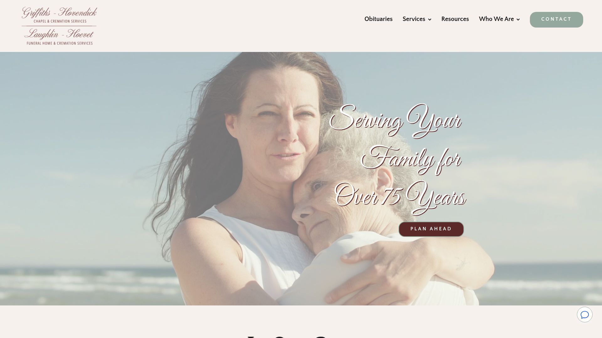 Griffiths-Hovendick Chapel website homepage