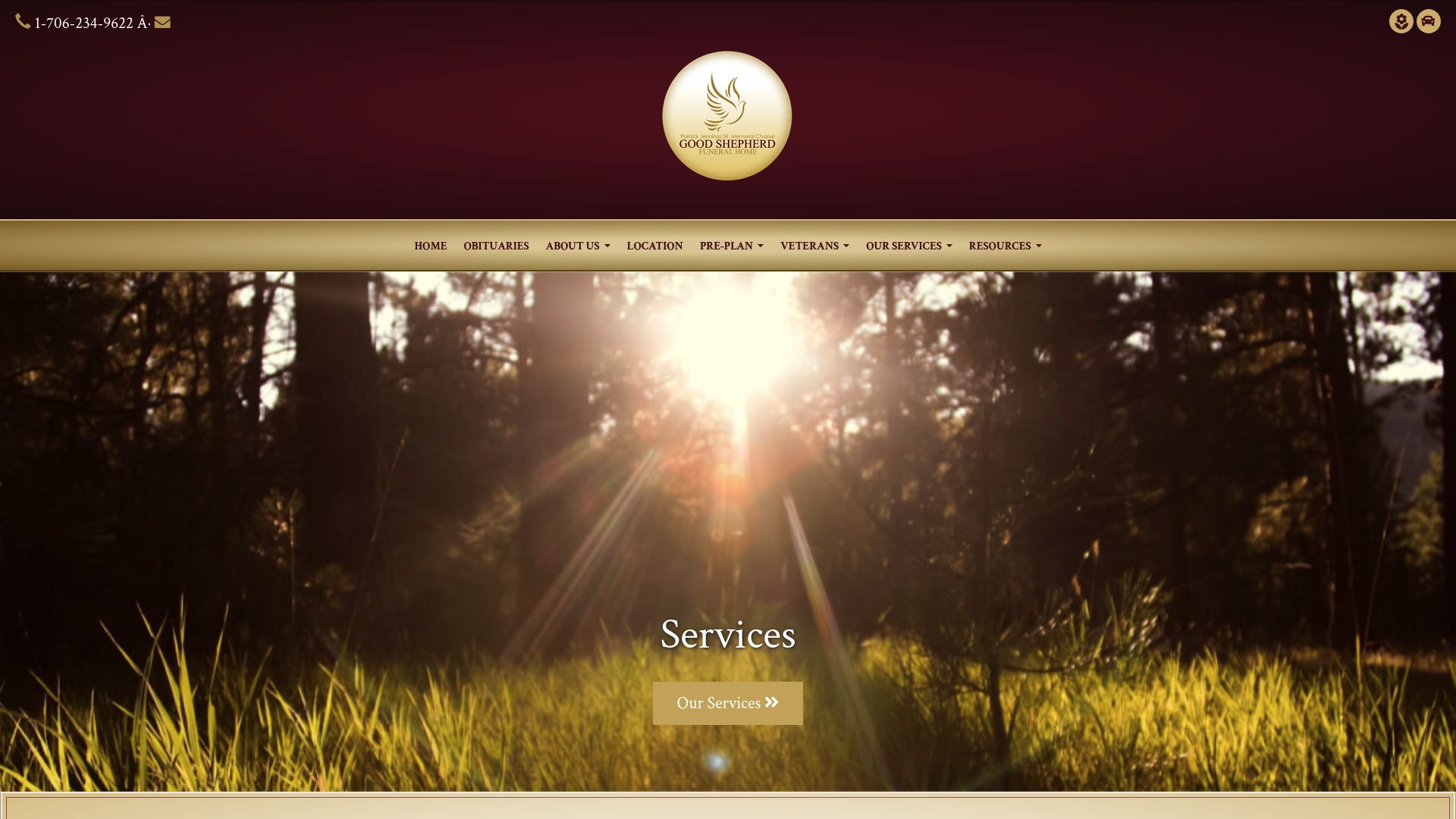 Screenshot of goodshepherdfh.net