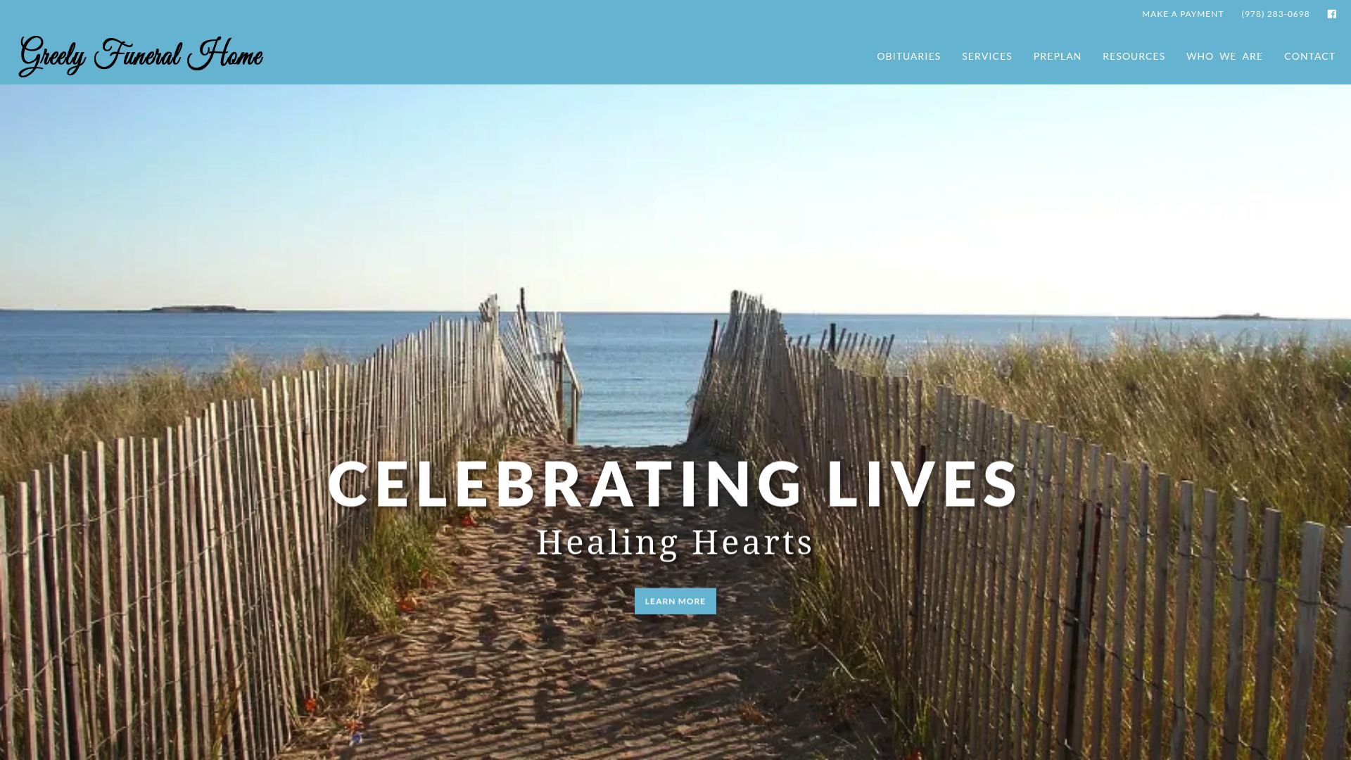 Greely Funeral Home website