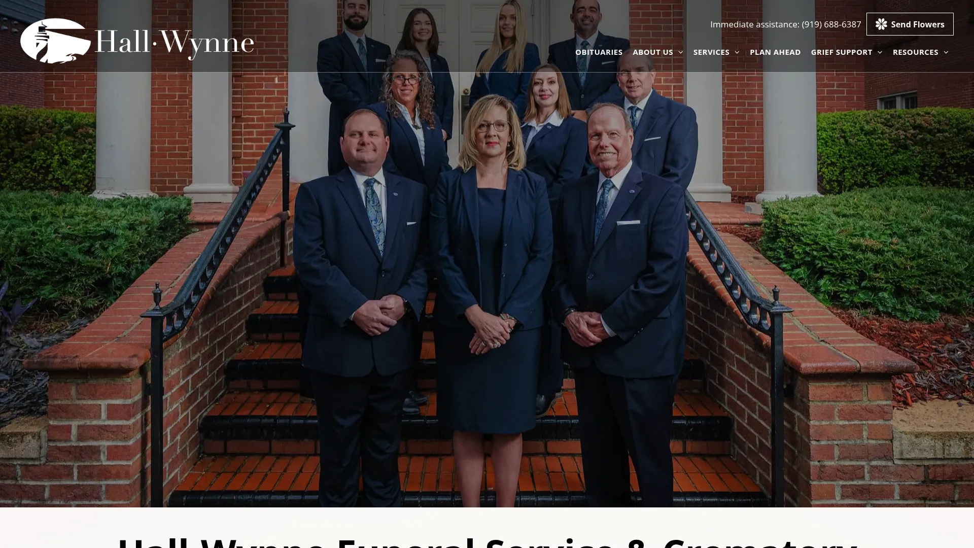 Hall-Wynne Funeral Service website