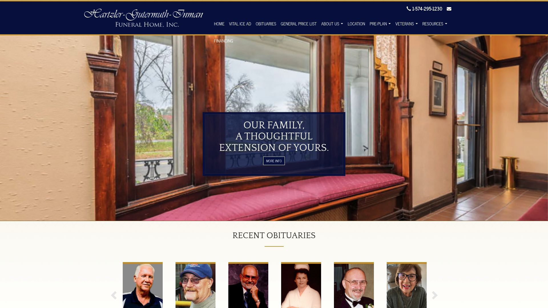 Hartzler-Gutermuth-Inman Funeral Home website