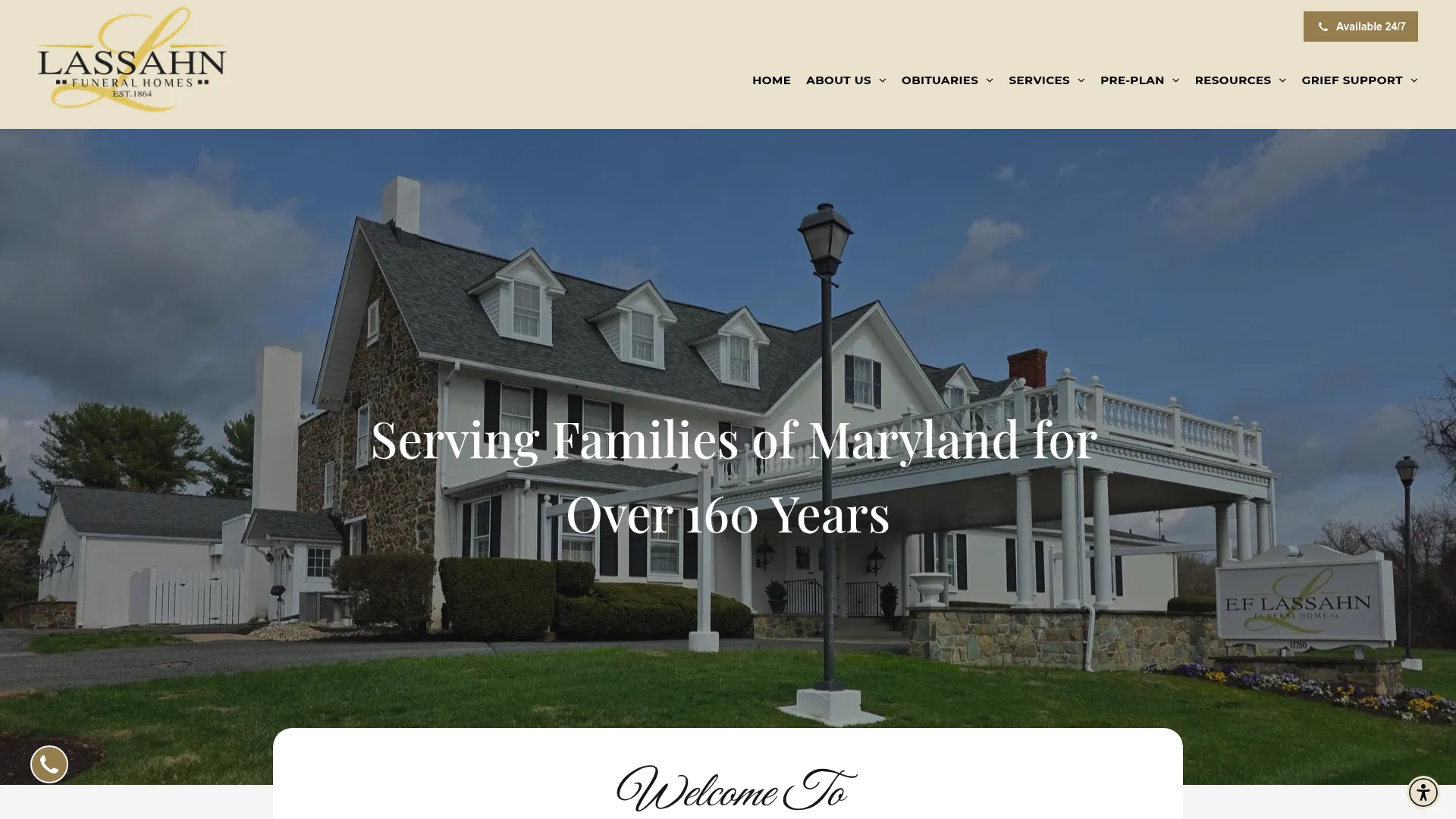 Lassahn Funeral Homes website