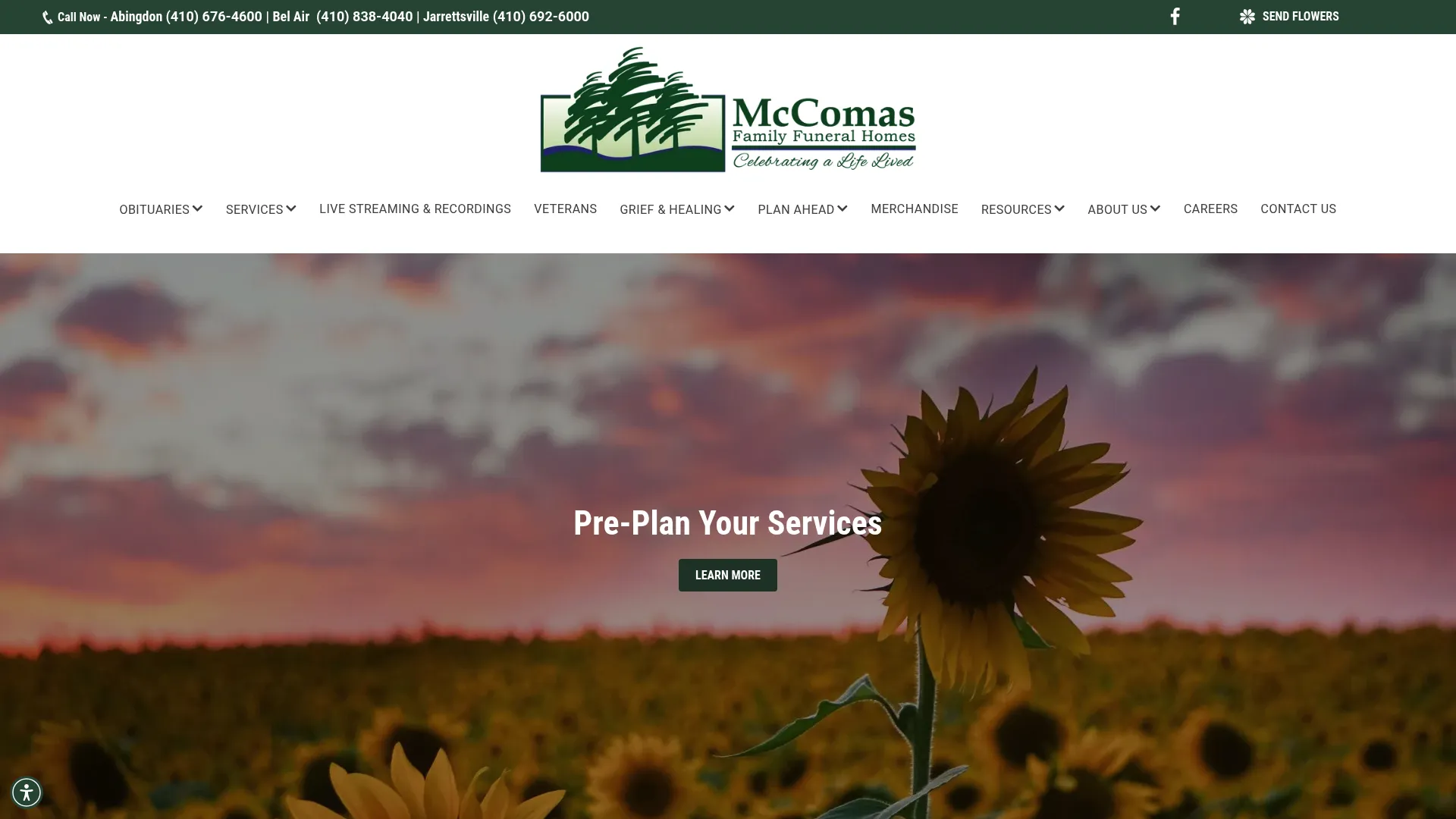 McComas Funeral Home website