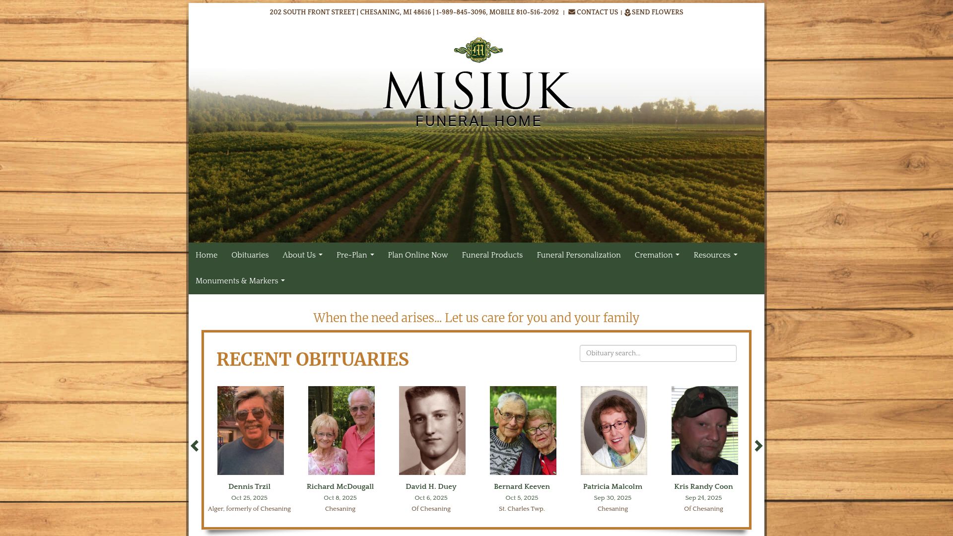 Misiuk Funeral Home family-owned service