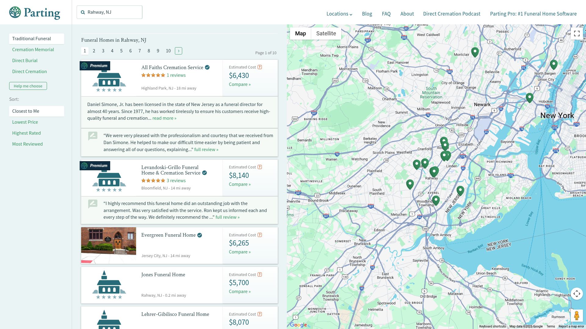 Ron's Funeral Services communication and consultation area