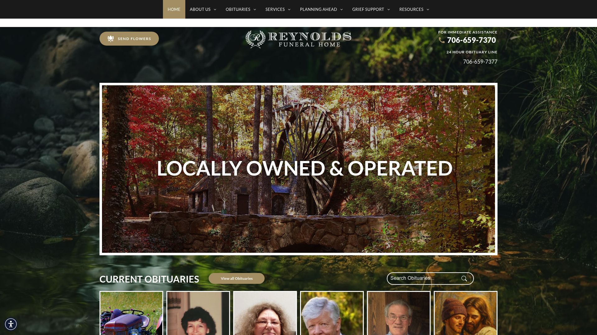 Screenshot of reynoldsfhrome.com