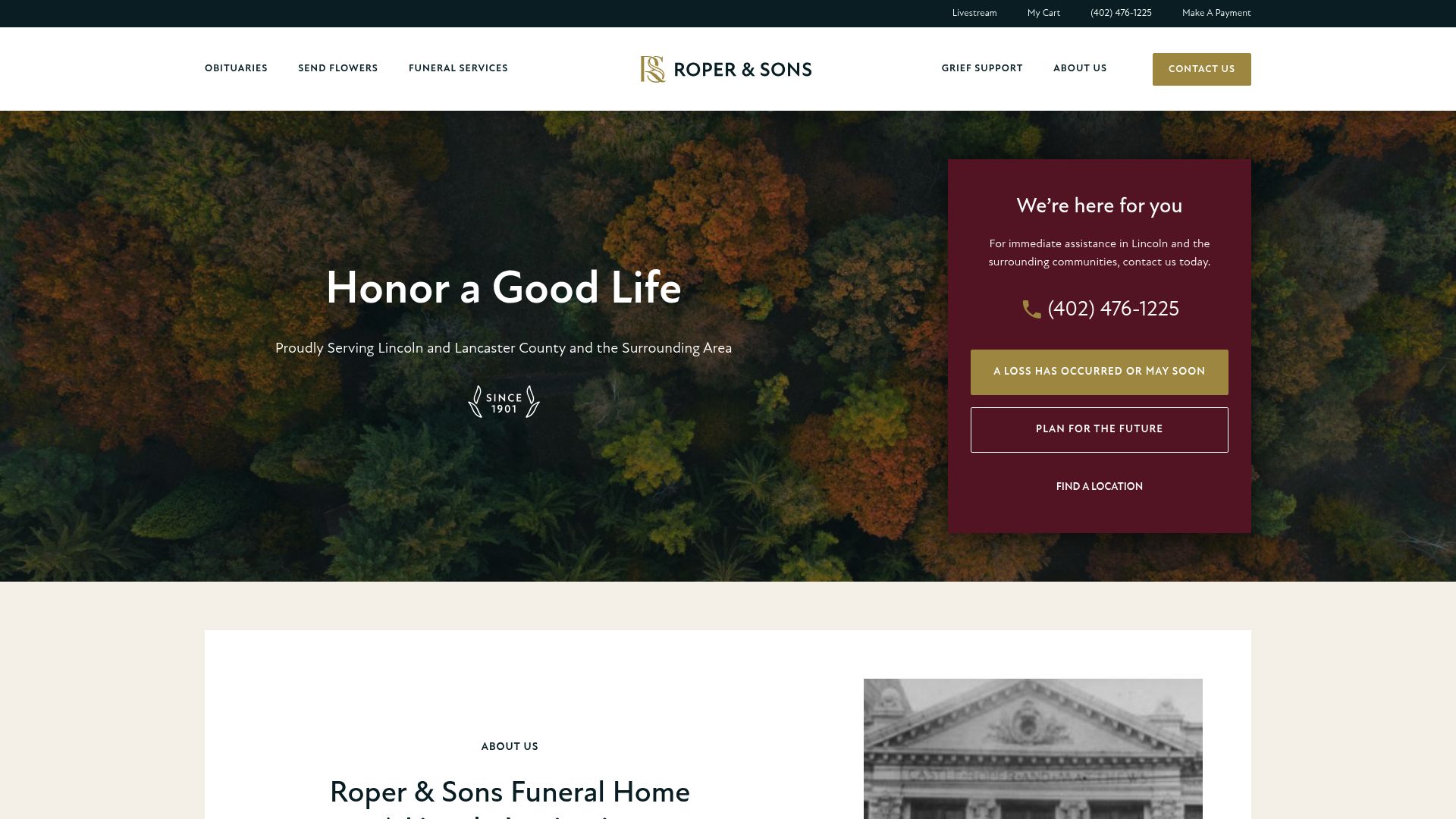 Roper & Sons Funeral Home historic building