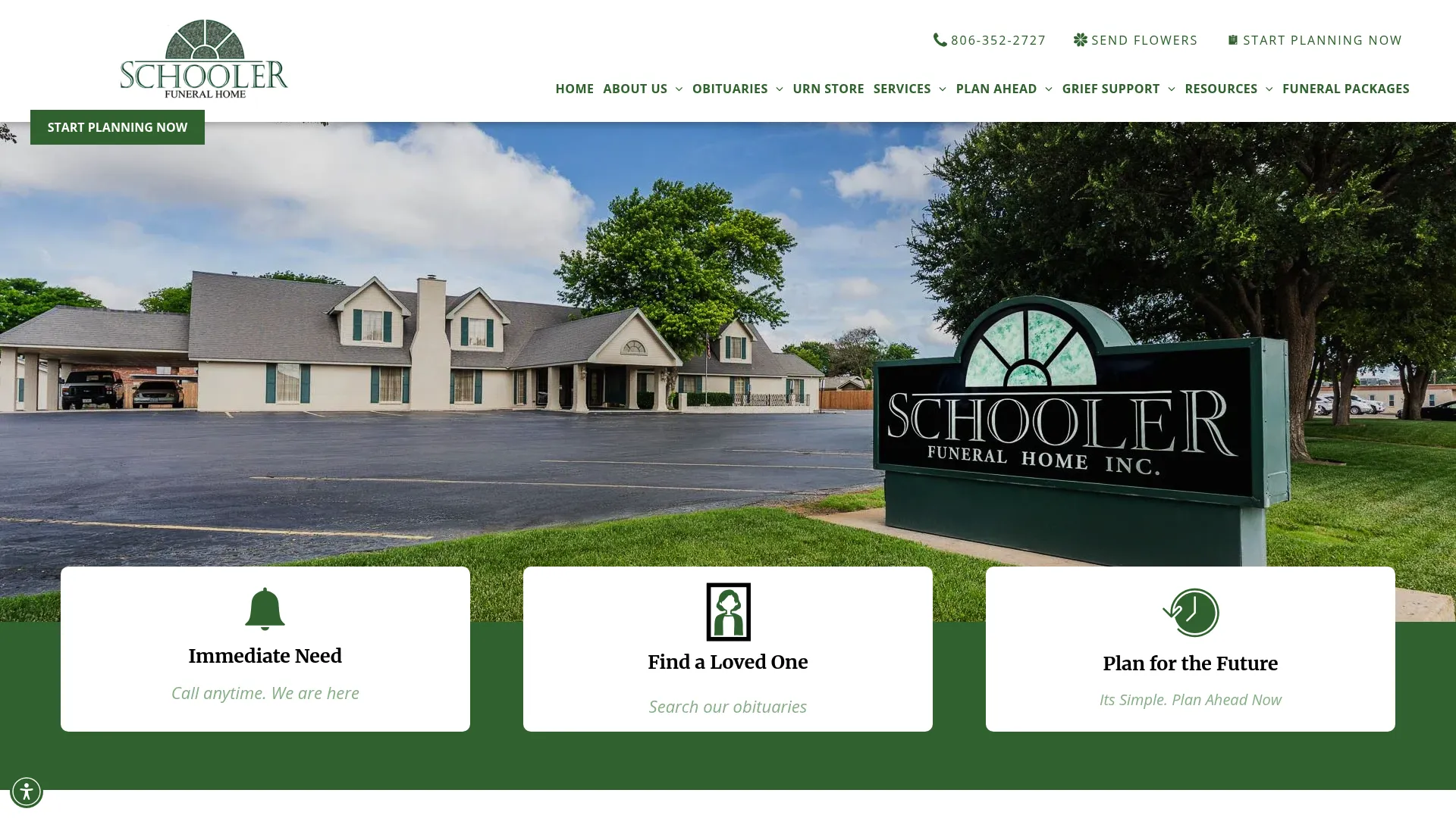 Schooler Funeral Home Amarillo Texas exterior