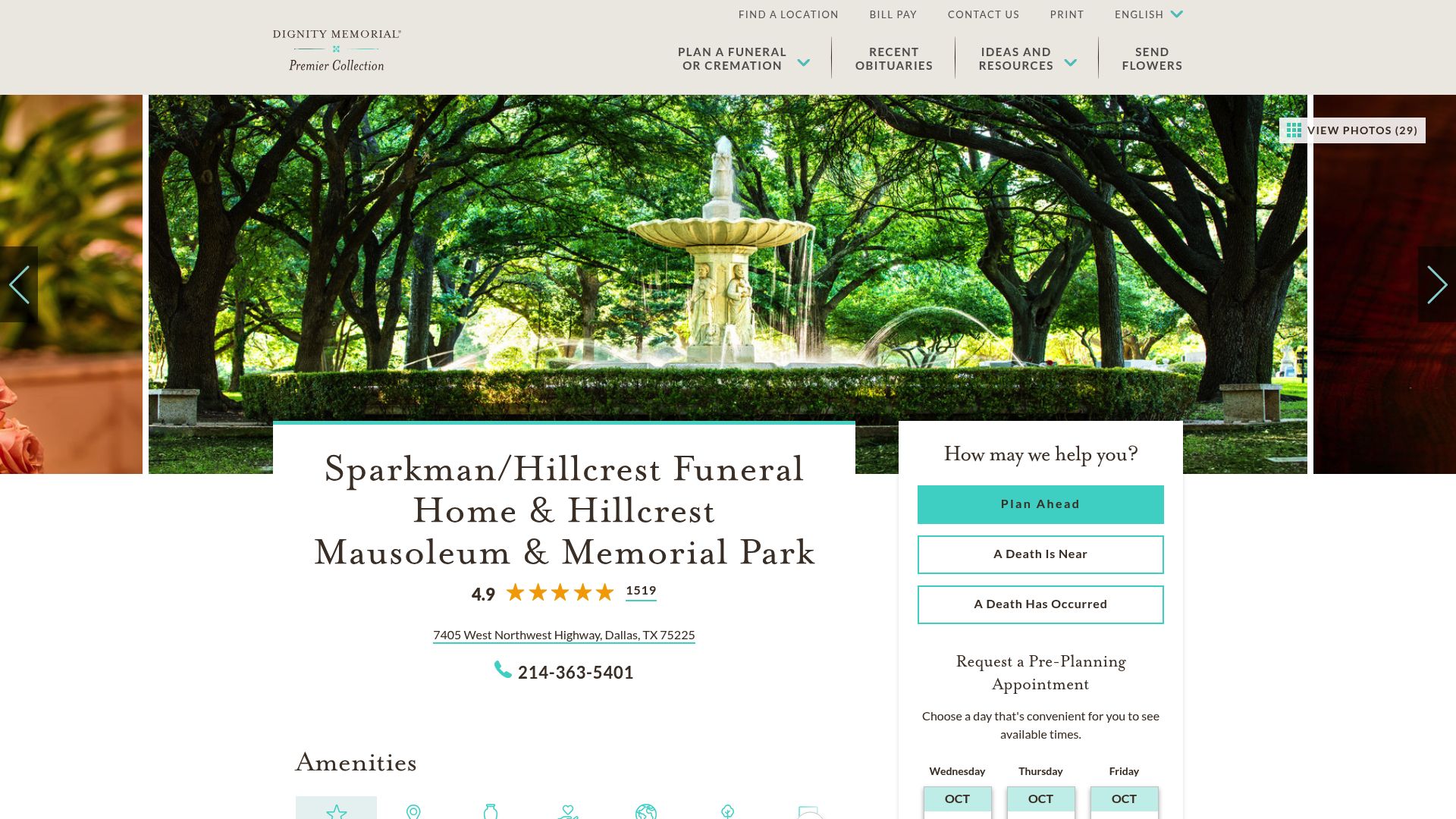Screenshot of sparkman-hillcrest.com
