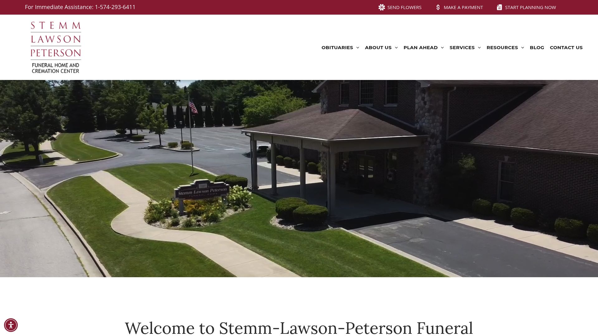 Stemm-Lawson-Peterson Funeral Home website
