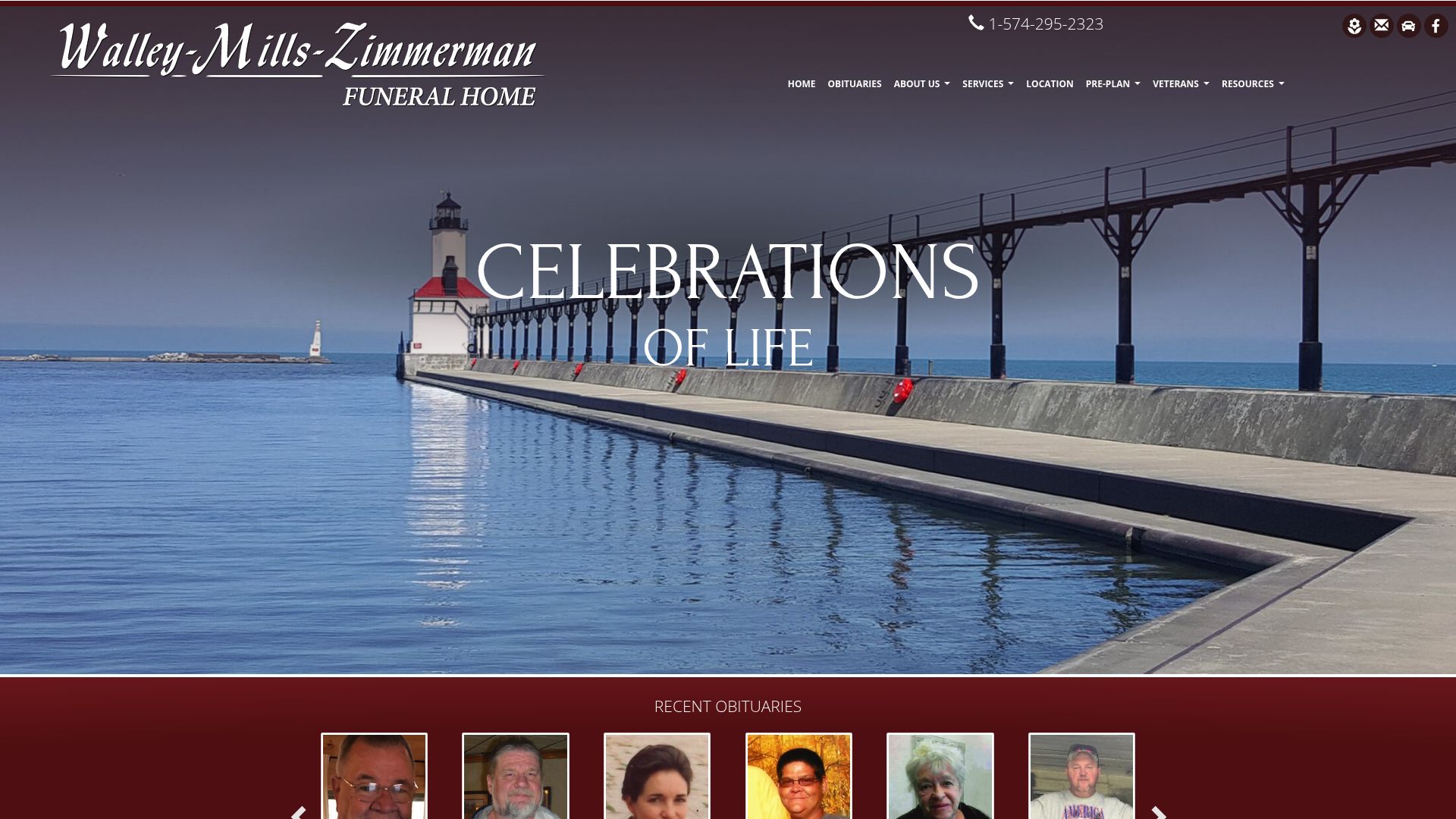 William Zimmerman Funeral Home website