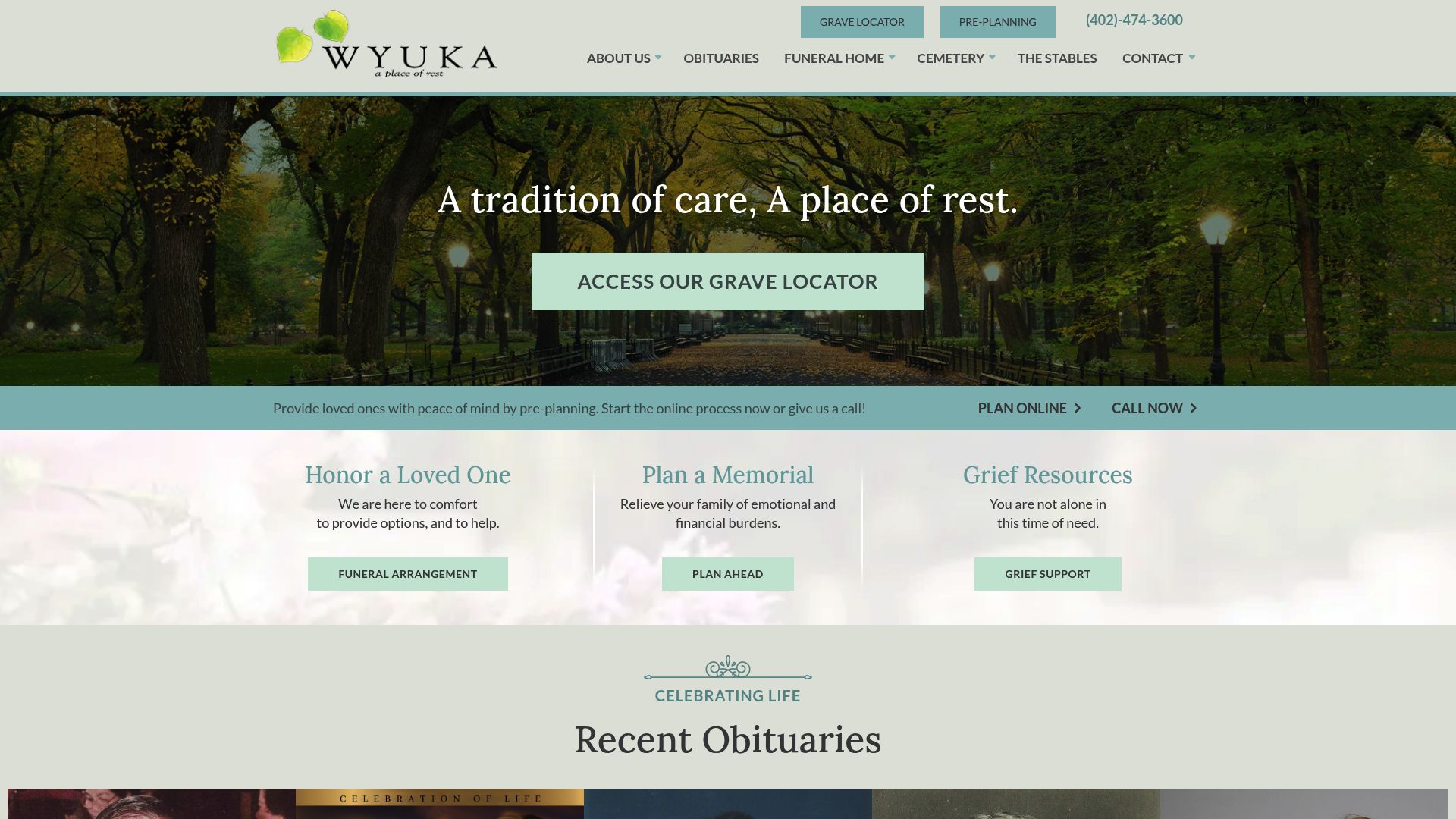 Wyuka Cemetery historic grounds and monuments