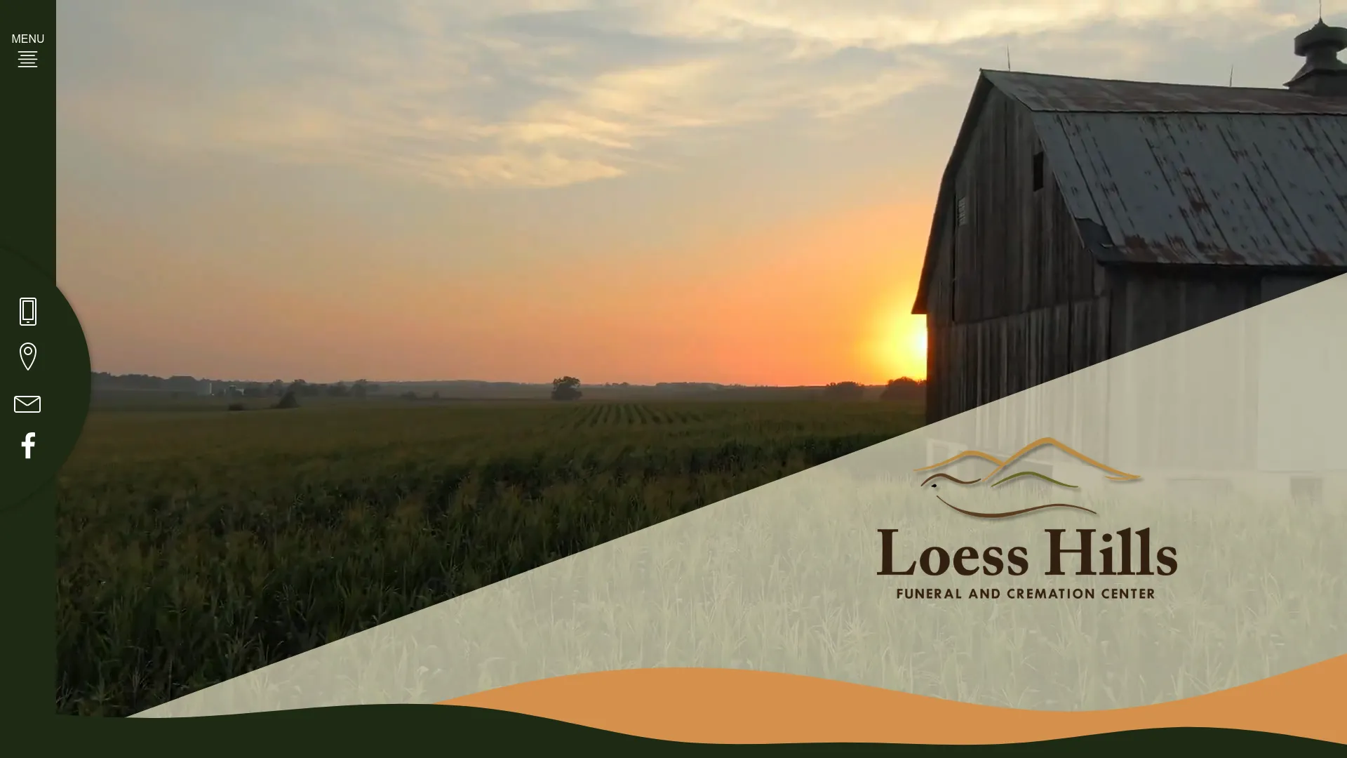 Loess Hills Funeral Home website screenshot