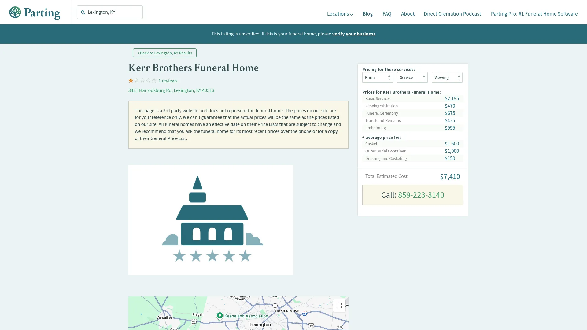 Kerr Brothers Funeral Home directory listing
